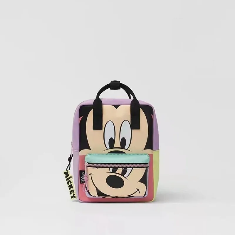 2024 Disney Mickey Kids Backpack Luxury Brand Boys Girls School Bags High Quality Large Capacity Kindergarten Backpacks