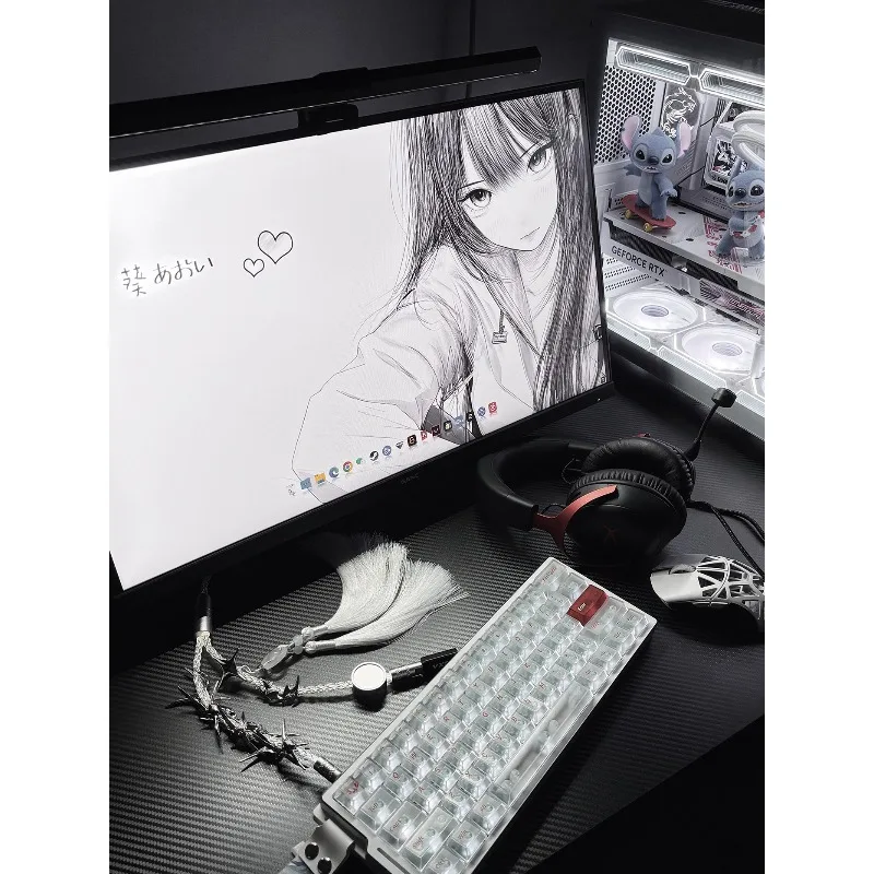 Luminous One to Two Navigation Plug in Cable 8k Typec Magnetic Axis Keyboard Mouse single crystal copper 1.3M Front end shin