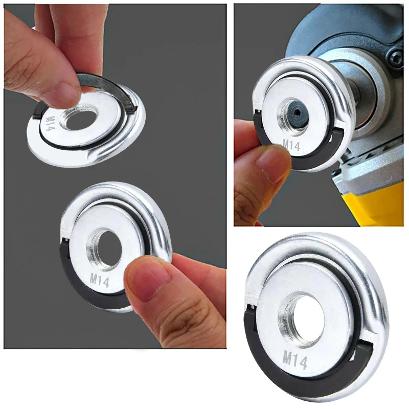 M14 Self-Locking Quick Release Power Chuck Flange Nut Grinder Pressing Plate For Angle Grinder