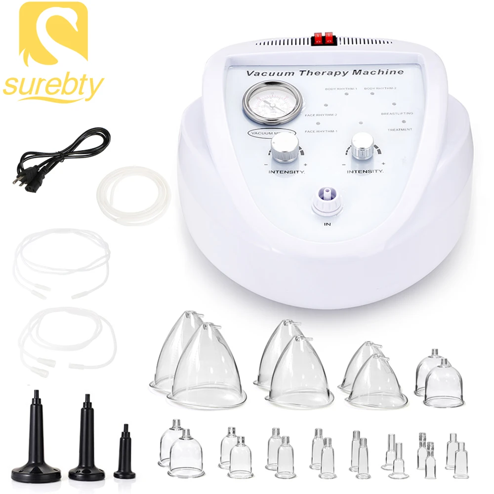 Portable Vacuum Therapy Massage Breast Enhancement Machine Pump Cup Enhancer Lymphatic Drainage Body Shaping Butt Lifting Device