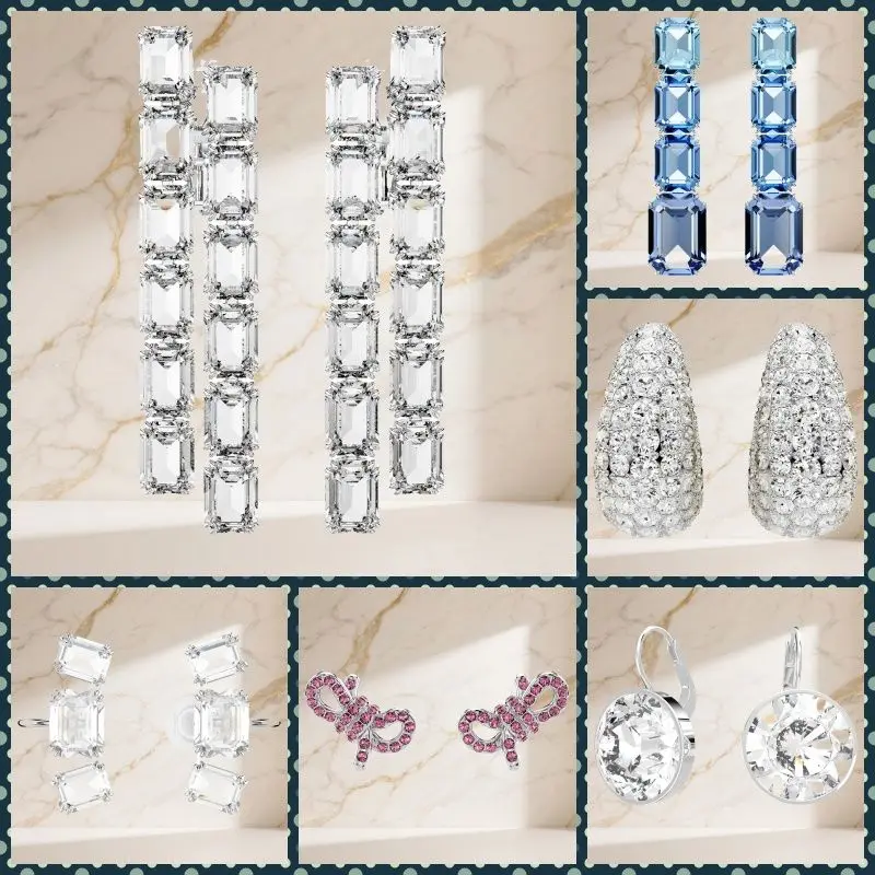 

2025 Ocean Breeze Glamour Glare Women's Beach Vacation Earrings Sea-Inspired Summer Essential