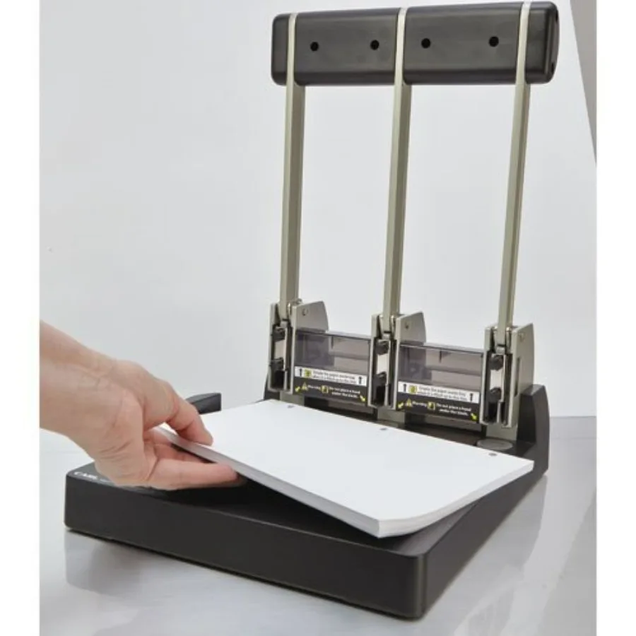 XHC150N Heavy Duty 3Hole Punch with 150 Sheet Capacity for HighVolume Document Processing Precision Alignment System Ensur
