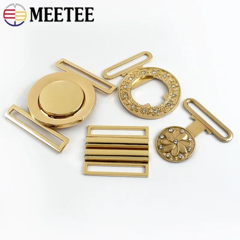 1/2/3/4/5Pcs Metal Belt Buckle for Women Coat Windbreaker Clasp Garment Jacket Decor Button DIY Waistband Sewing Accessories view 3