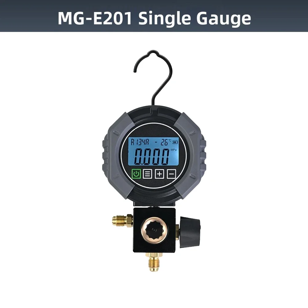Electronic Manifold Pressure Gauge for Air Conditioning Systems 0-6000 KPa Range Compatible with R134A R410A R32 R22