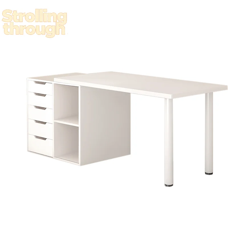 

Computer desk Household student desk Study table Bedroom dressing table with drawers Double desk Single writing