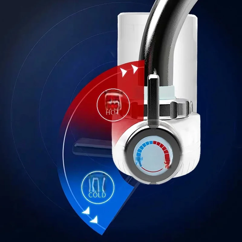 ก๊อกน้ำร้อนไฟฟ้าแบบทันทีสำหรับห้องครัว เครื่องทำน้ำร้อนทันทีแบบติดตั้งในครัว