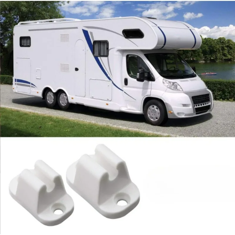 2set T-Type Compartment Door Catch, Reinforced Strong Nylon Door Stopper, Anti-Aging, RV Bus Van Modification Accessories