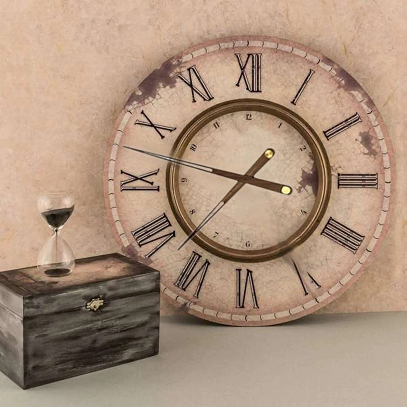 CHCH High Torque Clock Movement Mechanism Large Wall Quartz Clock Long Hands Walnut Wood DIY Repair Parts Replacement 31mm