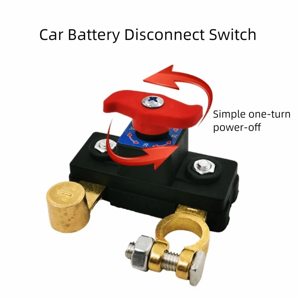 12V/24V Car Battery Disconnect Switch Manual Automatic Circuit Breaker Universal Negative Terminal Battery Isolator