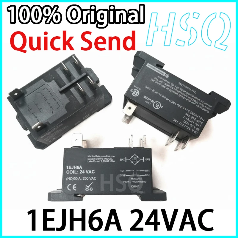 

1 шт. абсолютно новое оригинальное реле 1EJH6A 24 В переменного тока 6-контактное 30 А