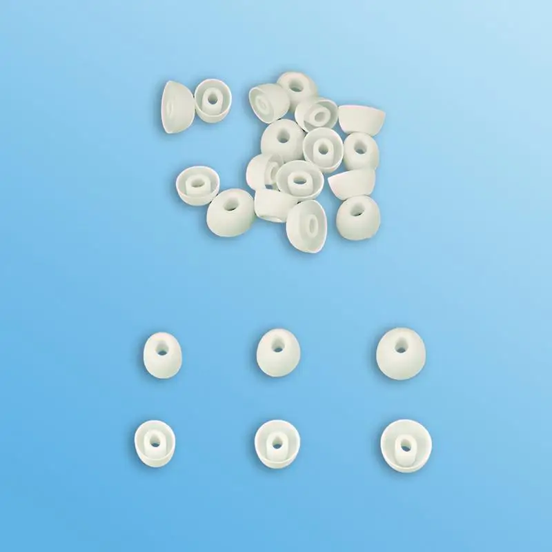 Ear Tips For Earbuds In-ear Headphones Silicone Ear Tips Headphone Earpads Ear Tips For Plane Train Car Journey For Sleep Focus