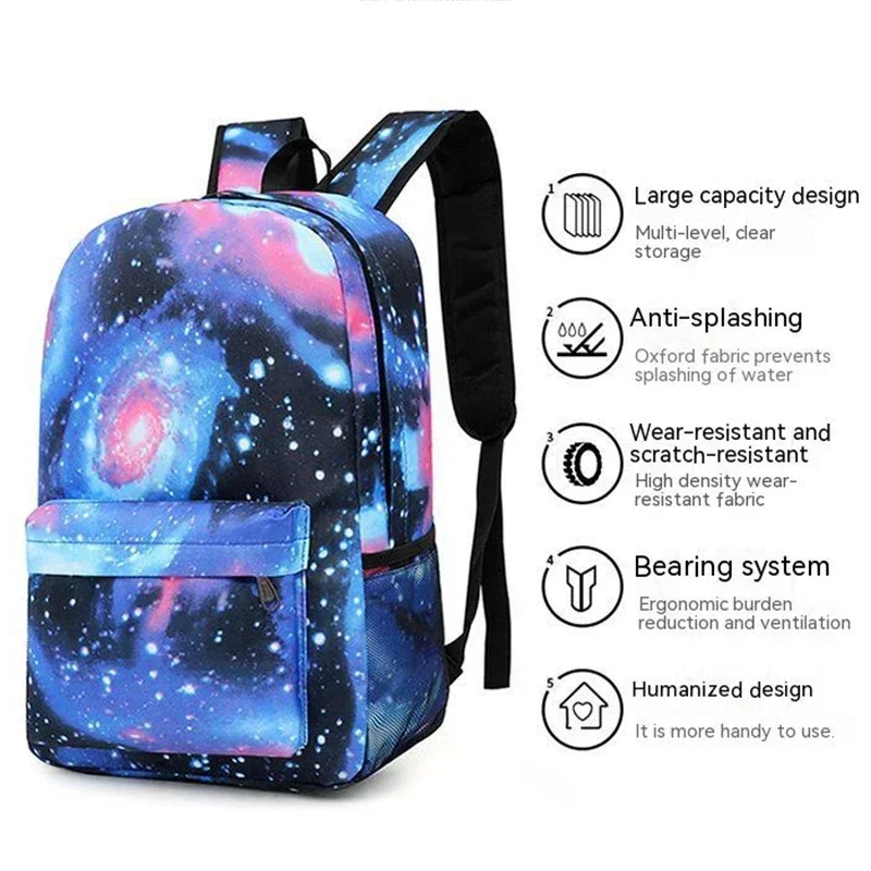 MINISO Disney Stitch Kids Backpack Cartoon Stitch Print Kindergarten Pencil Case Boy Girl Shoulder Bag Children Schoolbag Gift