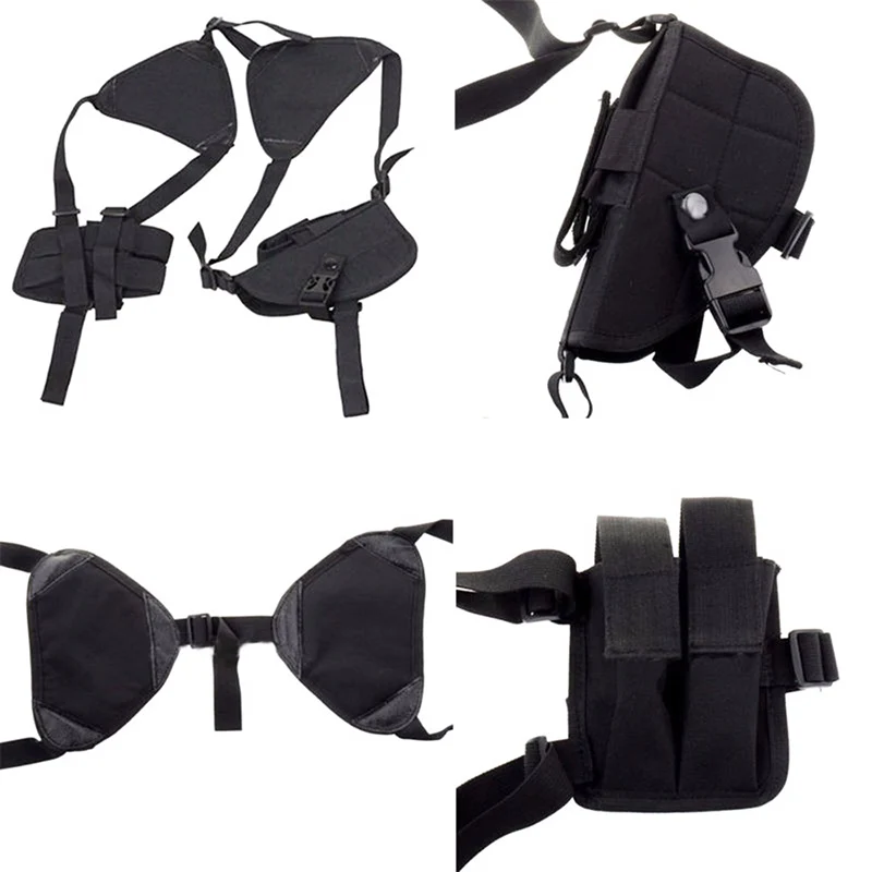 Concealed Carry Shoulder Holster Adjustable Underarm Armpit Pistol Holster Fits for Glock 17/18/19/22/43 G2C M9 PX4 P226