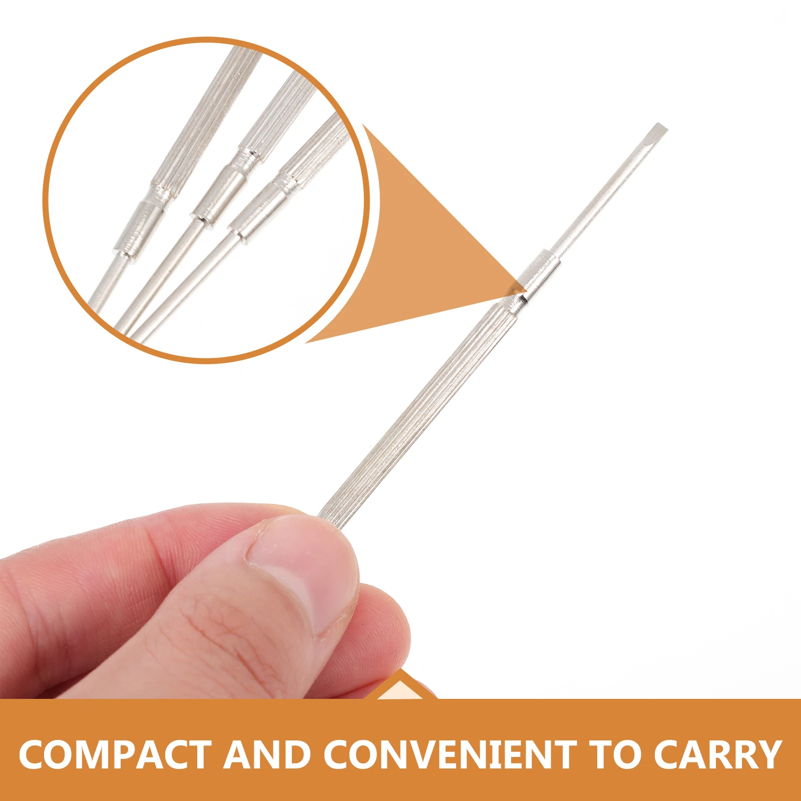 

3pcs Saxophone Screwdriver Flute Piccolo Repair Tool Durable Metal Non-Skid Small Portable Music Instrument Accessory Wind