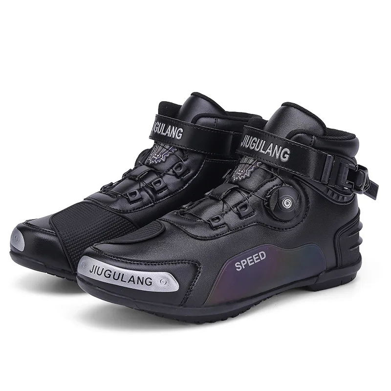 Motorcycle Boots Men Motocross Safety Protection Shoes Outdoor Motos Off-Road Racing Waterproof Anti Slip Short Boot motorcycles