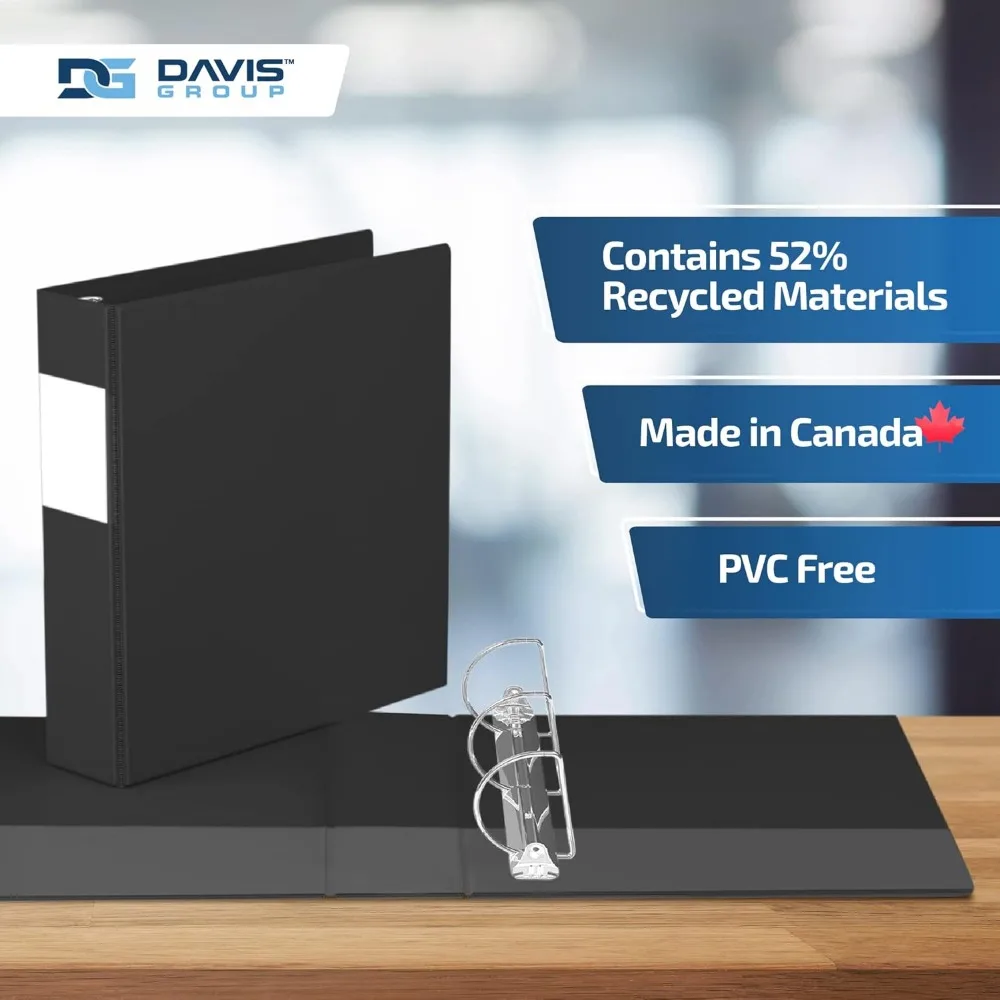 학교나 사무실에서 프리미엄 이코노미 사용을 위한 내구성 있는 2인치 D-링 바인더, 문서 및 용품 정리에 이상적
