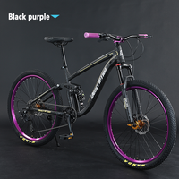 Mountain Bicycle Hydraulic DualDisc Brake, Soft Tailed, Shock Absorption, Single Disc, Variable Speed, MTB Bike, Cross Country