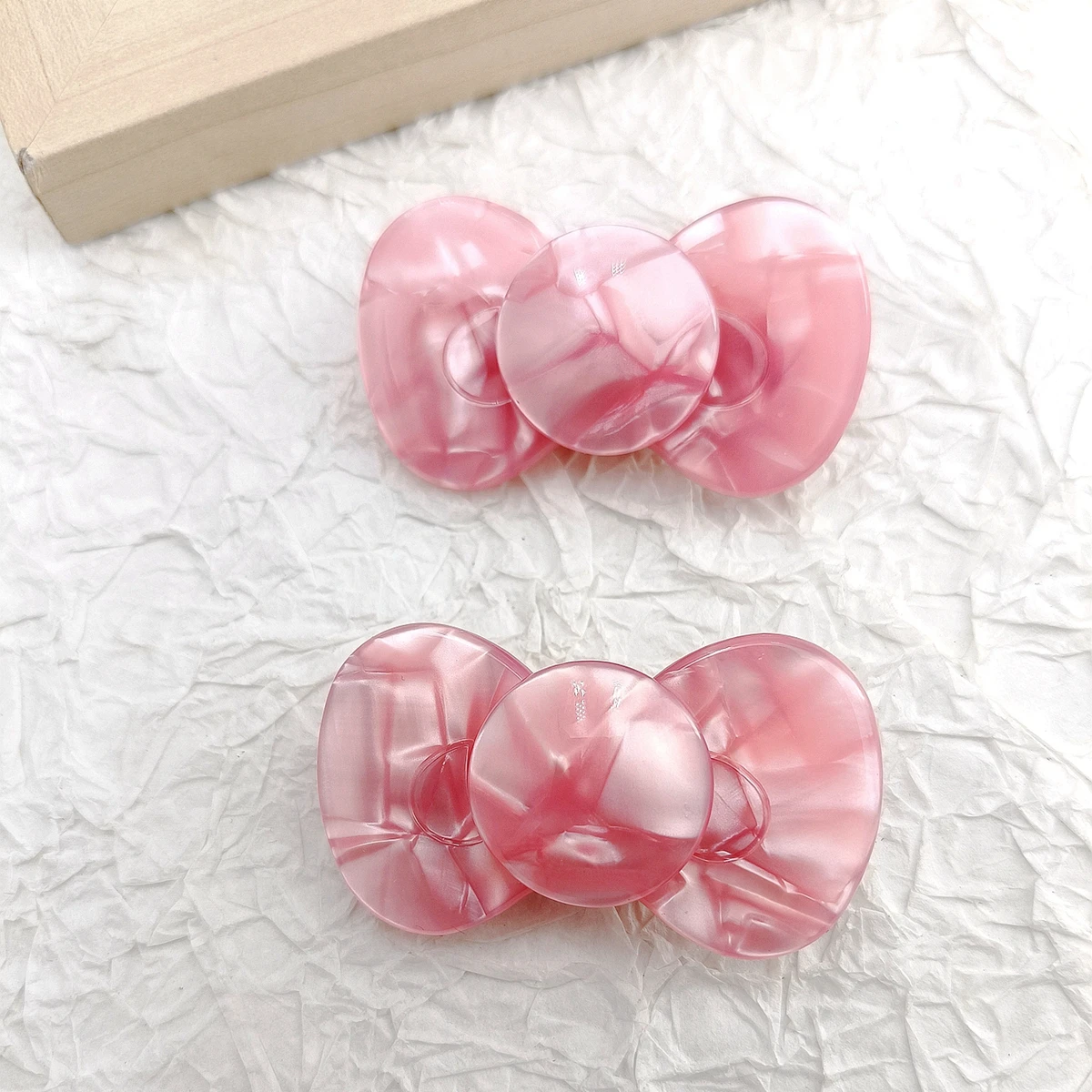 2 Stück Süße Rot-Rosa Leoparden-Schleifenhaarspangen für Mädchen und Frauen, Haarklammern, Seitenclips, Kopfschmuck, Haaraccessoires – Detail 6