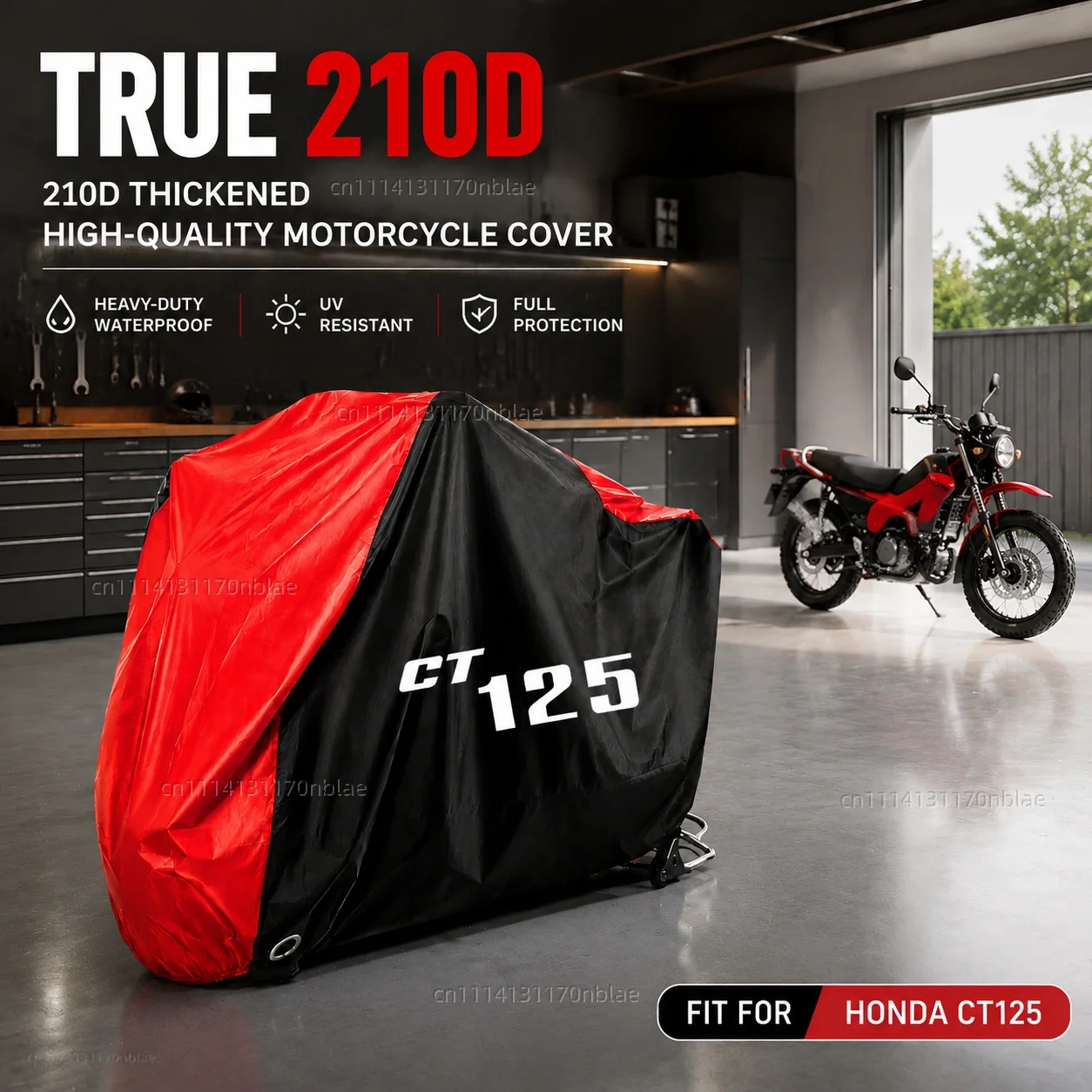 For HONDA CT125 CT 125 2020 2021 Universal 210D Motorcycle Cover Waterproof Season Dustproof UV Protection Moto Rain Cover