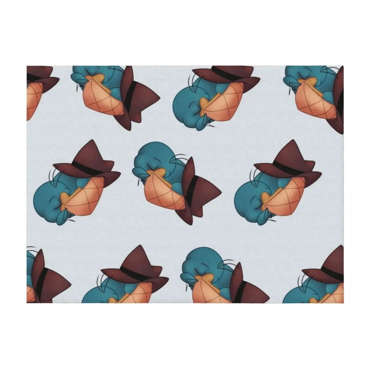 

Sleeping Perry the Platypus Throw Blanket Luxury St Weighted decorative wednesday Blankets