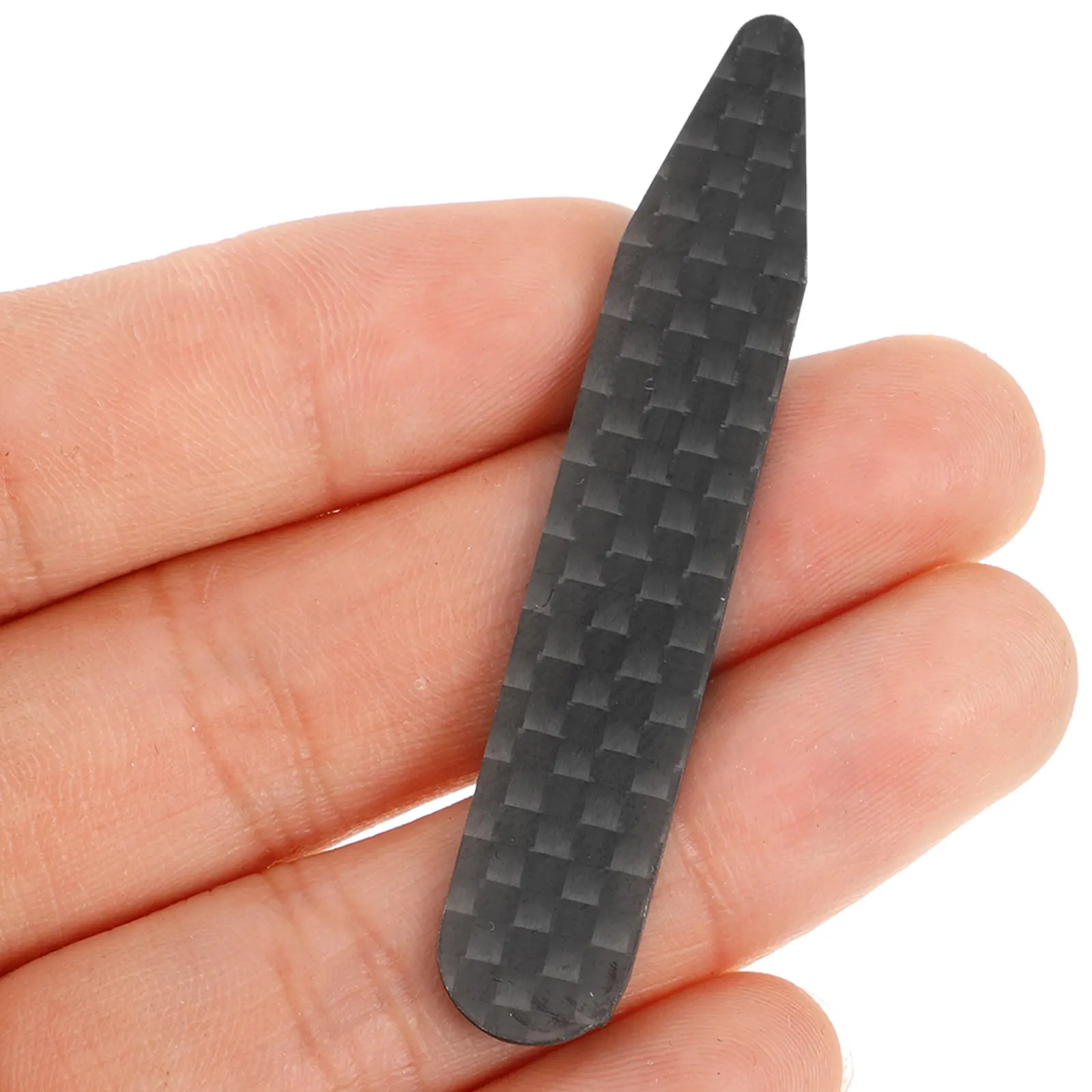 

3 пары карбоновых вставок для воротников мужских рубашек, черные, съемные, неразрушимые, с заостренными концами