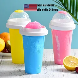 350ml Slushy Cup Quick-Frozen Smoothies Cup DIY Ice Cream Slushy Maker Bottle Milk Shake Maker Cooling Cup Pinch Ice Squeeze Mug