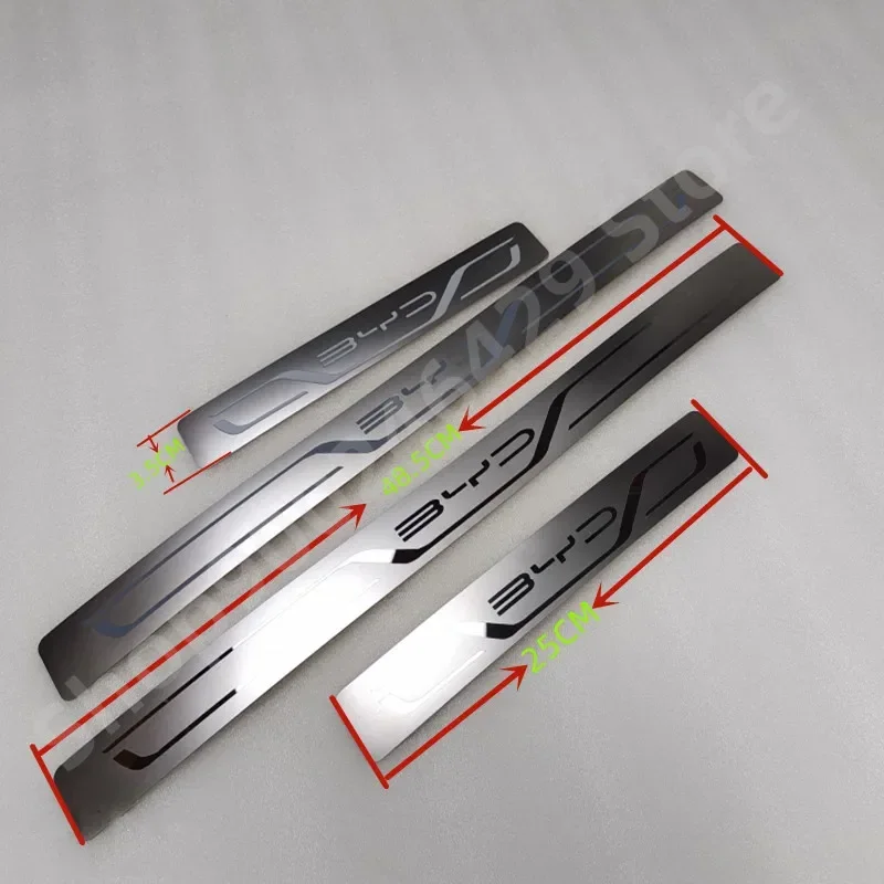 

For BYD Atto 3 EV Car Door Sill Stainless Metal Protection for BYD Atto 3 Yuan Plus Song Plus Han Tang Qing Dmi Seal Dolphin