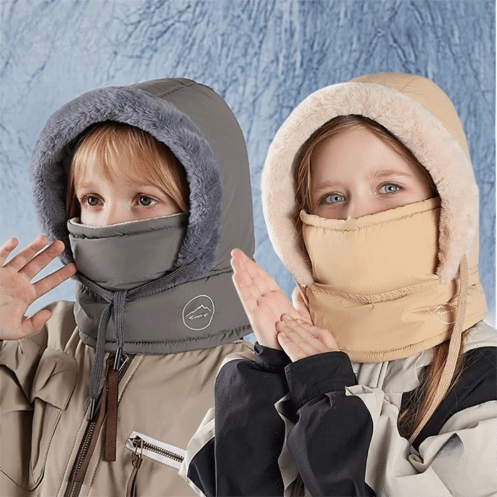 

Keep Warm 3-in-1 Winter Cycling Hat Cold Resistant Windproof Warm Scarf Face Mask Fleece Lining Thickened Lei Feng Hat Outdoor