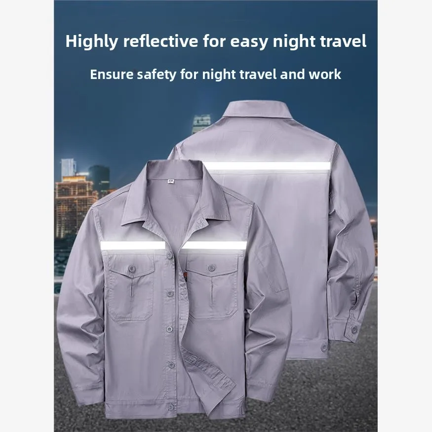 Set da Lavoro Leggero e Traspirante in Puro Cotone per Saldatura, Anti-Scottatura, Confortevole, Assorbente del Sudore, in Cotone Pettinato