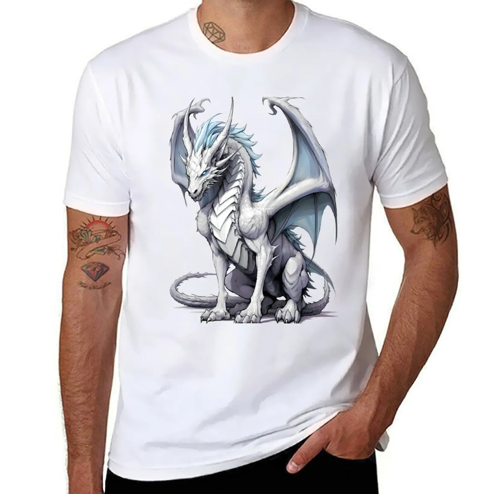 

Fatasy anime manga dragon T-Shirt t shirts for man pack cotton man t shirt cotton t shirts for man cotton soft T-shirt