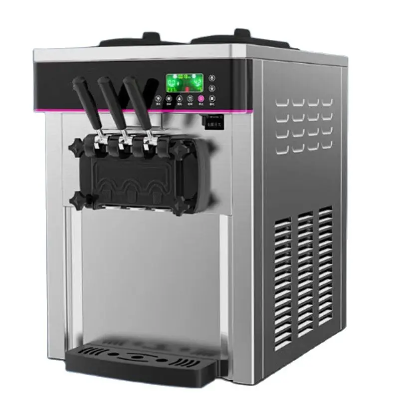 

Ice Cream Machine Commercial Cone Stainless Steel Precooling Preservation Vertical Desktop Automatic Soft 220V/110V