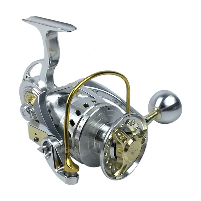 

Saltwater Fishing Reel 5000 6000 Full Metal Aluminum Deep Sea Big Game Spinning Fishing Reels