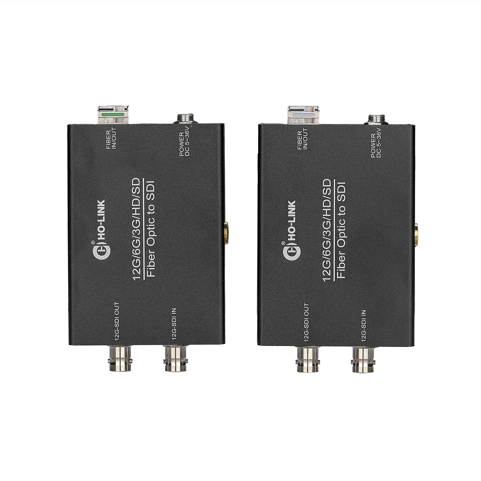 

4K 60HZ mini Bidirectional 12g sdi to Fiber Transmitter Receiver 10KM LC fiber optic converter extender