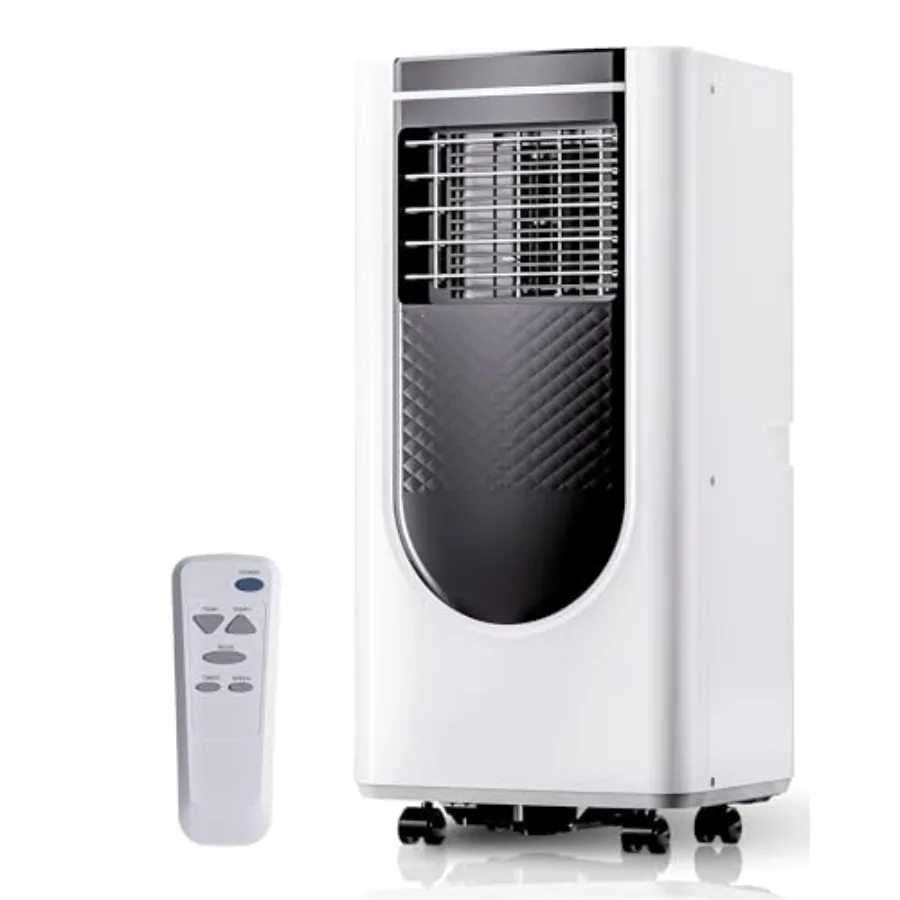 مكيفات هواء محمولة بقدرة 8000 وحدة حرارية بريطانية مع 4 أوضاع للتبريد الفعال وتوفير الطاقة وجهاز التحكم عن بعد ومؤقت 24 ساعة مثالي للسرير