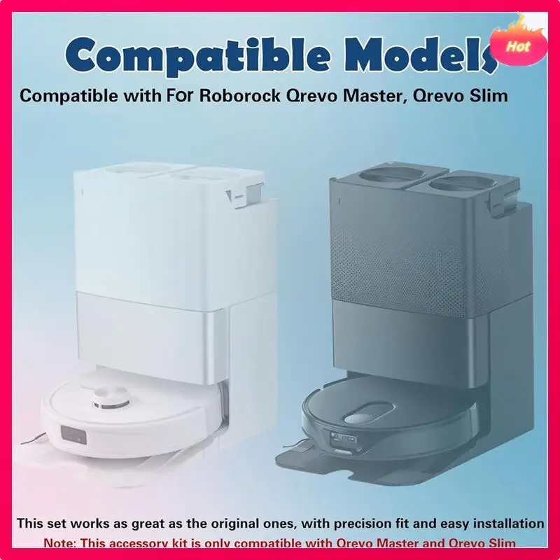 

Новый для Roborock Q Revo Master, Qrevo Slim Robot Vacuum, основная боковая щетка HEPA-фильтры, подушечки для швабры, мешки для пыли, комплект аксессуаров