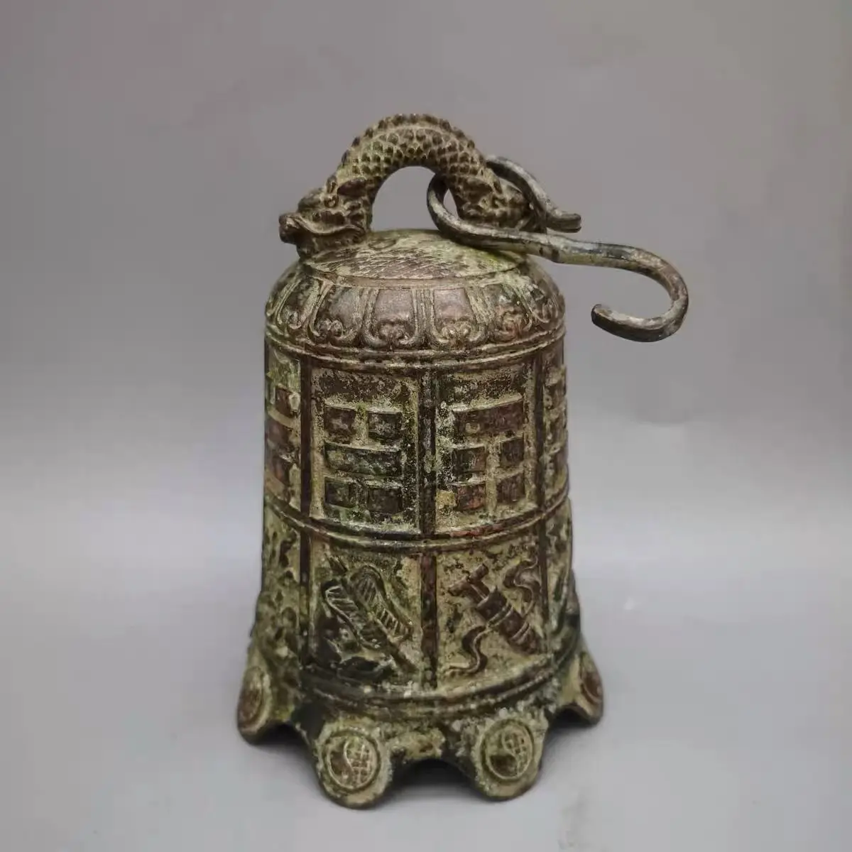 Antique antique pure copper gossip  temple  ornament room copper  pendant safe and auspicious