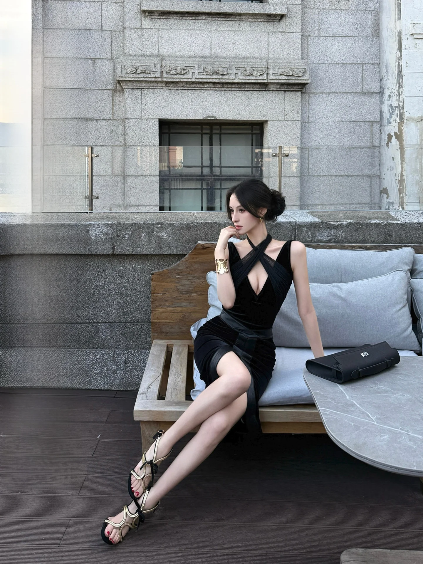 

Fay Velvet And Me Ne Hanging Top f Skirt Set Sexy Splice Design Women's Faion Spring Season Four Seasons Suitable