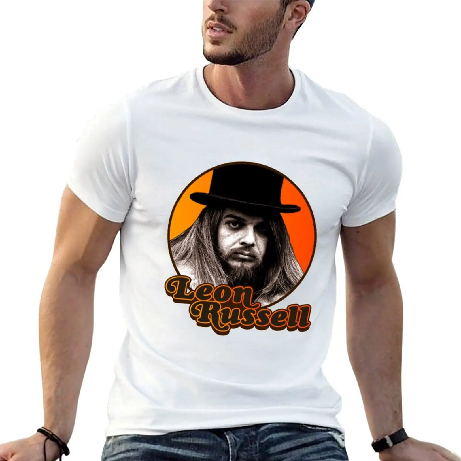 

Leon Russell T-Shirt cotton tshirt 100% t shirts with prints T-Shirt