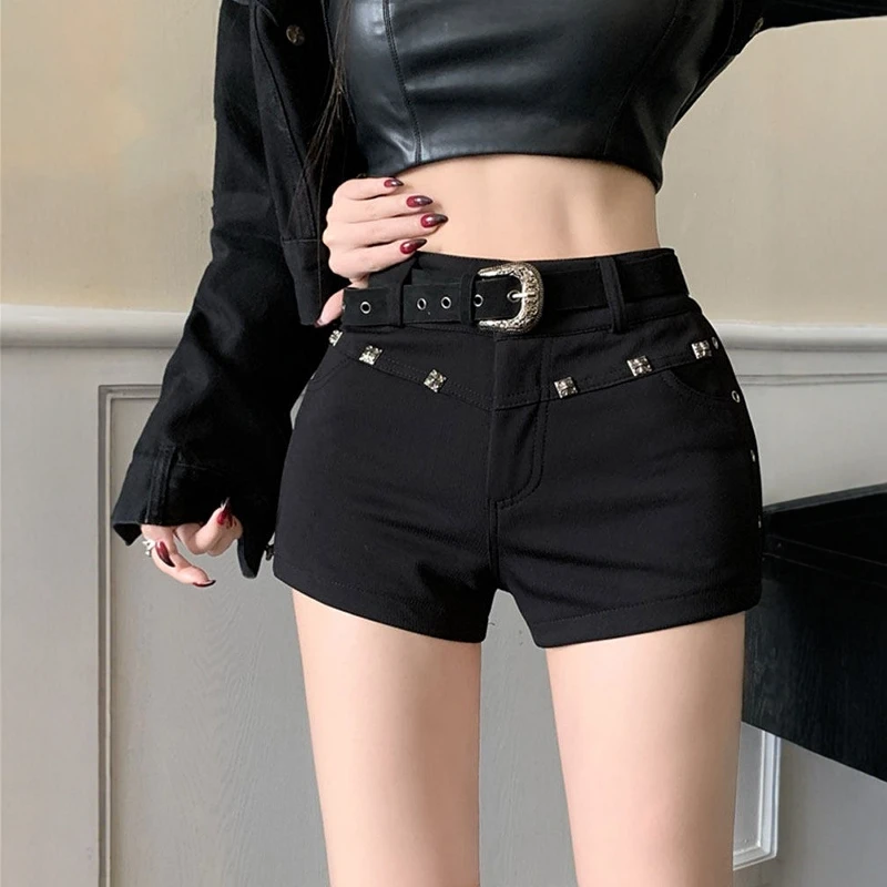 High Waist Slim Fit Distressed Denim Shorts for Women Summer Sexy Style Outerwear Hot Pants Cool Three-quarter Length Pants