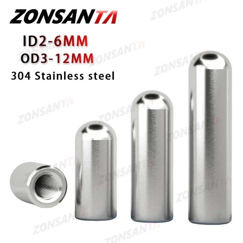 M2 M3 M4 M5 M6 Dowel Inner Thread Screw Nut Single Round Head 304 Stainless Steel Cylindrical Pin Hardware Positioning Pin