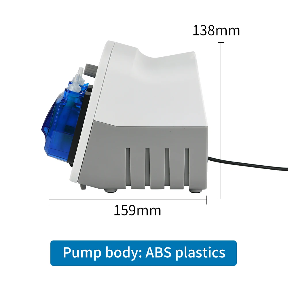 Imagem -04 - Kamoer High Flow Bomba Peristáltica Fluxo Ajustável Engrenagem Estrutura Bomba de Dosagem para Laboratório Kcpa600 24v dc Motor Mmx7.2 mm 520ml por Min