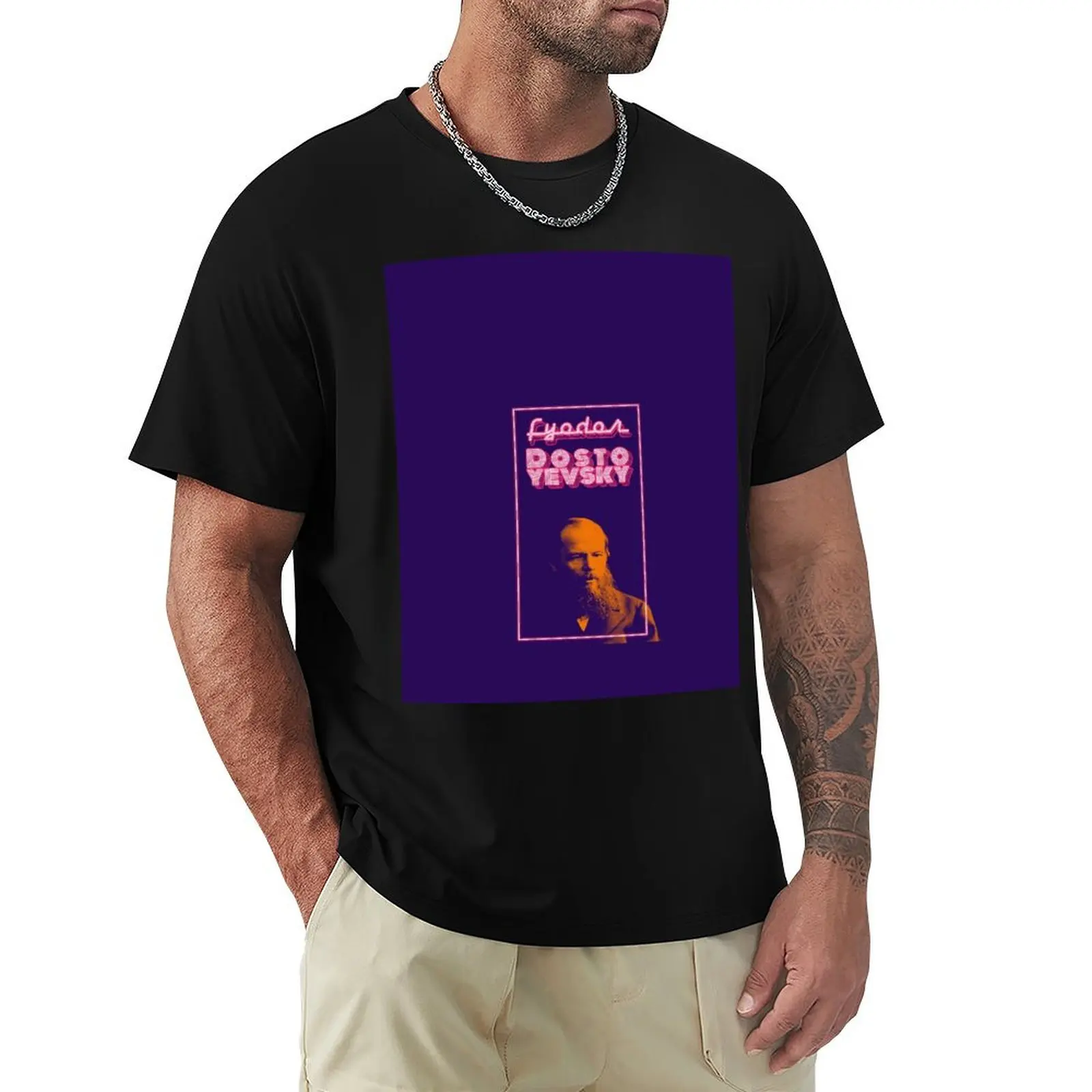 

Dostoyevsky T-Shirt Basic Breathable Solid Color T-Shirt