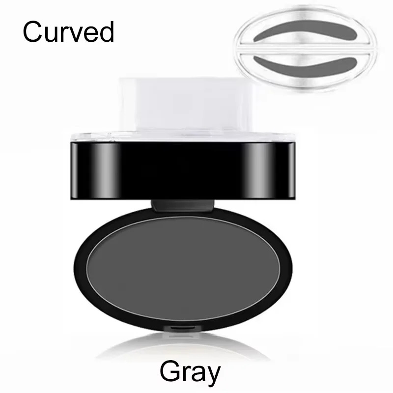 Natürlicher Augenbrauen-Puderstempel: Schnelles Make-up, wasserfeste Augenbrauen-Palette für perfekte Augenbrauen – Make-up-Tools