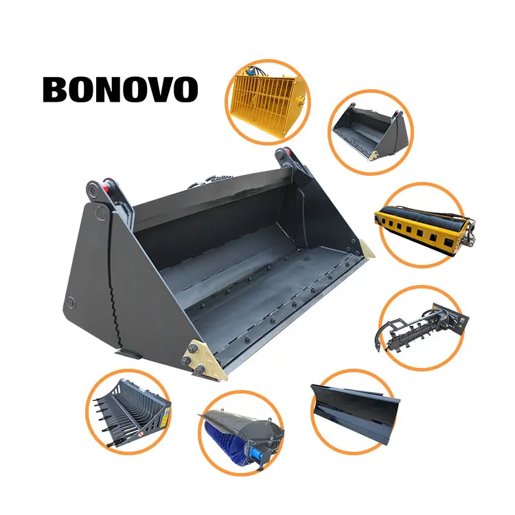 

60" Skid-steer Loader For Bobcat T190 4 In 1 Bucket Trench Bucket