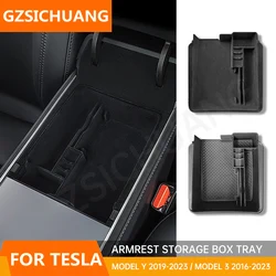 For Tesla Model 3 Model Y 2019 2020 2021 2022 2023 Accessories Car Center Console Armrest Box Organizer Storage Tray