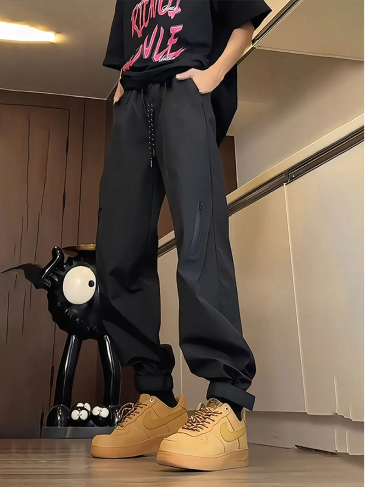 

Американские ретро-брюки с флисовой подкладкой для мужчин, осенне-зимние профессиональные брюки для походов и альпинизма, водонепроницаемые, ветрозащитные.