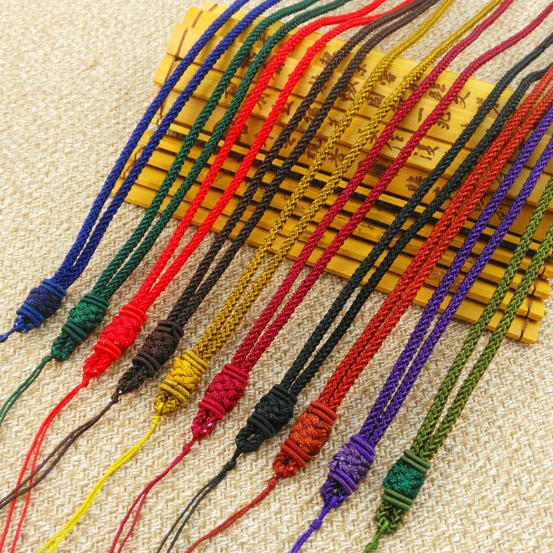 5pcs Hand Knited Necklace silk thread knot cord For Pendant-long cord ananas knot