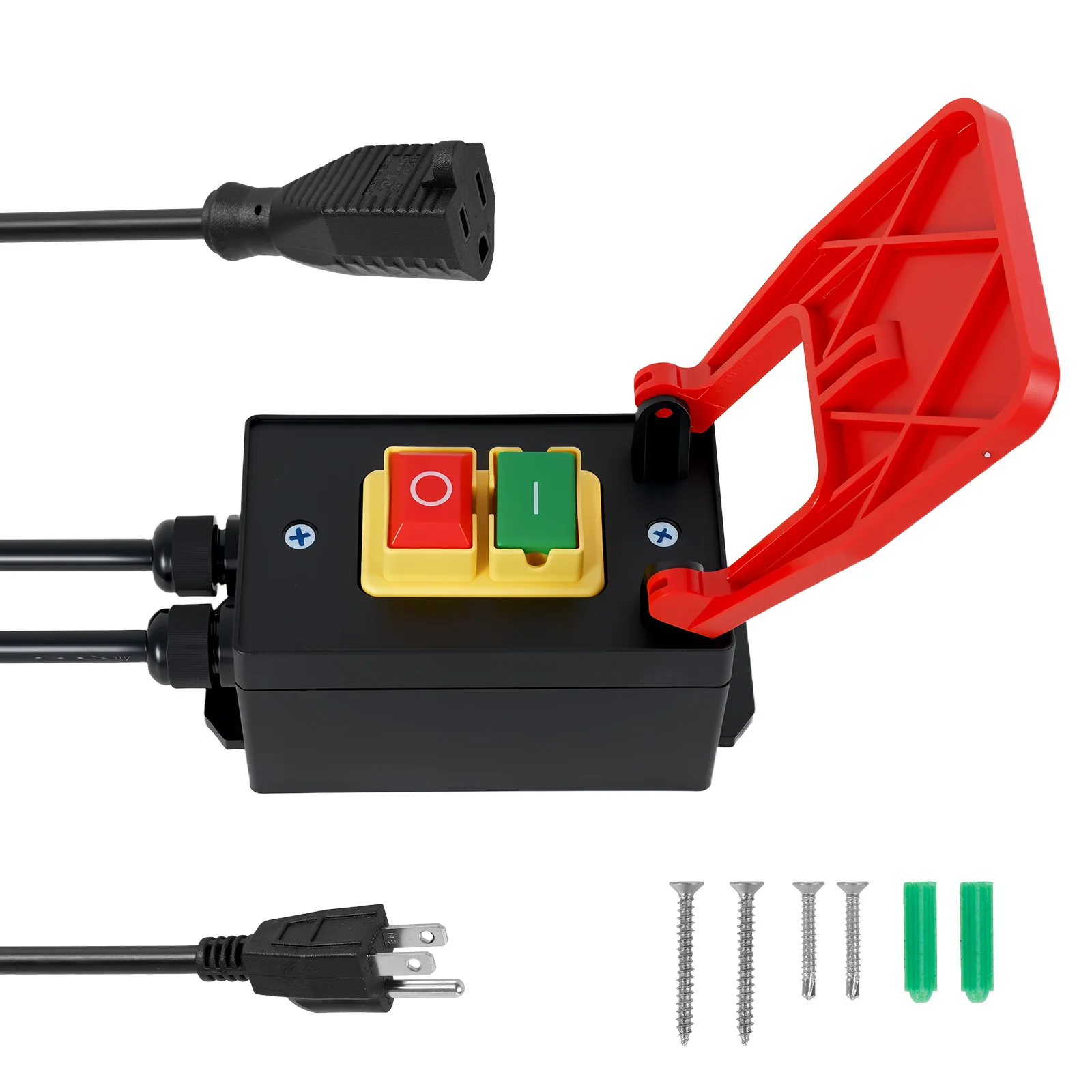 

Переключатель от 110 до 120 В, однофазный вкл./выкл., водонепроницаемый аварийный выключатель с удлинителем лопатки, аварийная остановка для настольной пилы