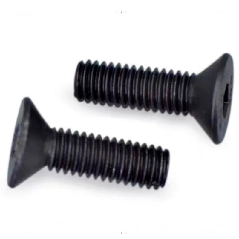 1-5Pcs M10/M12/M14/M16/M20 Black 12.9 Grade Carbon Steel Hex Socket Head Cap Screw Metric Thread Flat Allen Head Machine Bolt