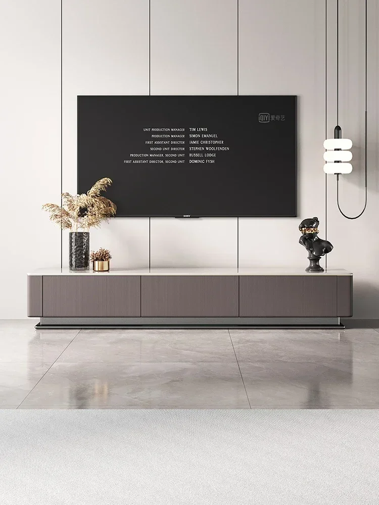 Premium Exceptional Floor Standing Coffee Table Long Microcrystalline Stone, Italian